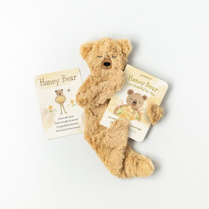 Slumberkins Honey Bear Snuggler + Intro Book - Gratitude