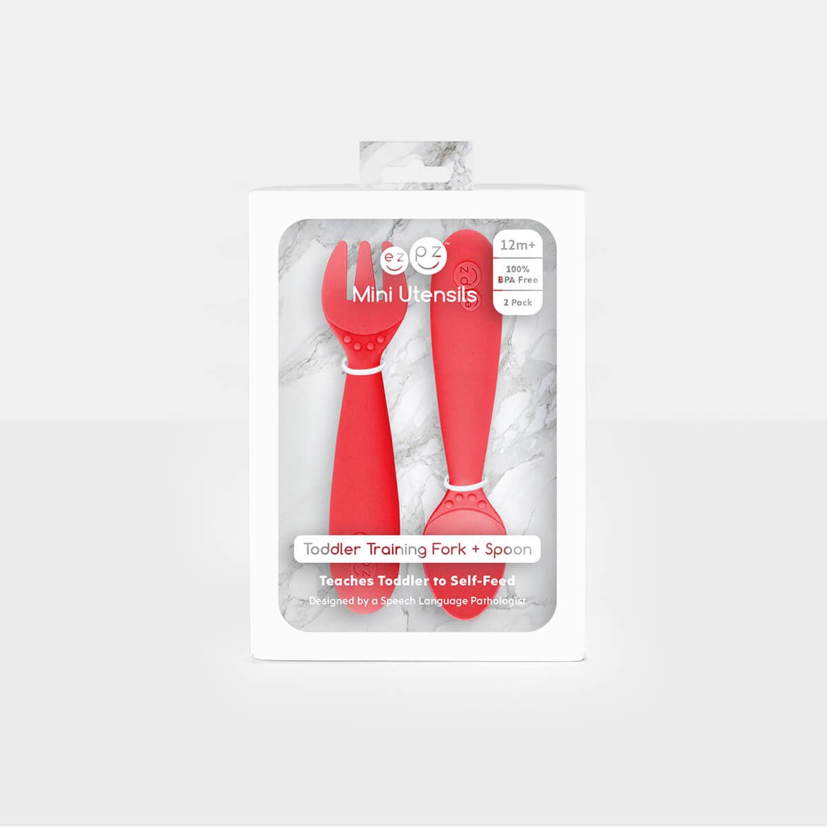 Mini Utensils (Toddler 12+ months): Blush