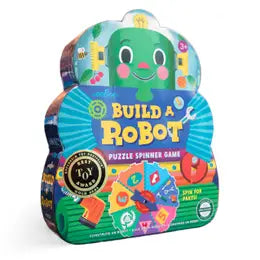 eeBoo Build a robot puzzle spinner game