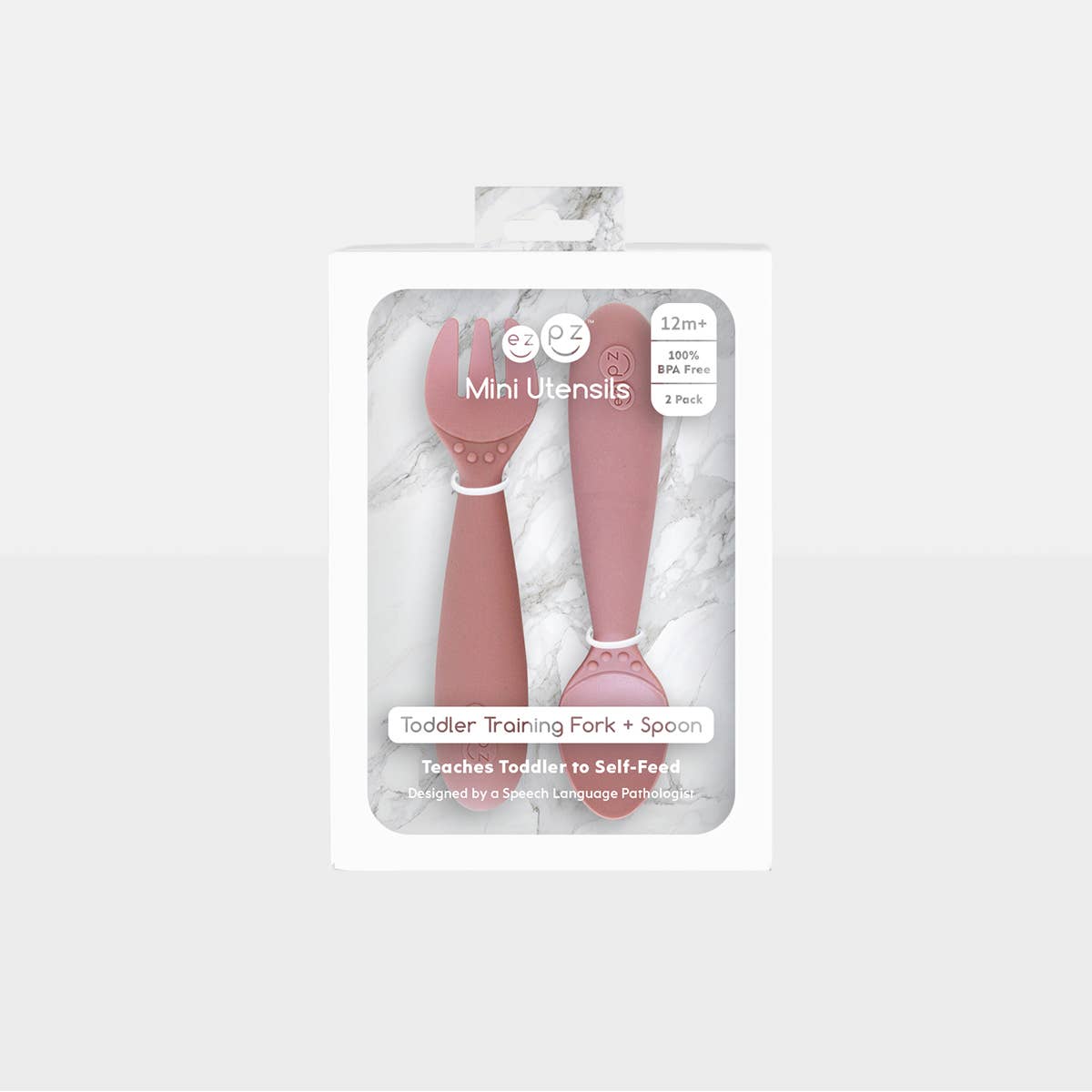 Mini Utensils (Toddler 12+ months): Blush