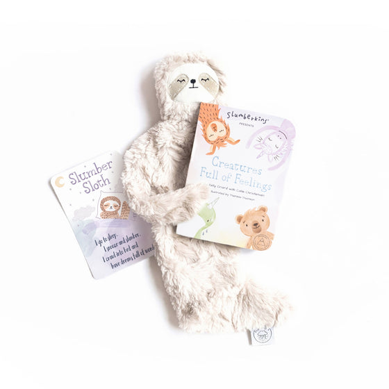 Slumberkins Sloth Snuggler + Creatures Full of Feels Book