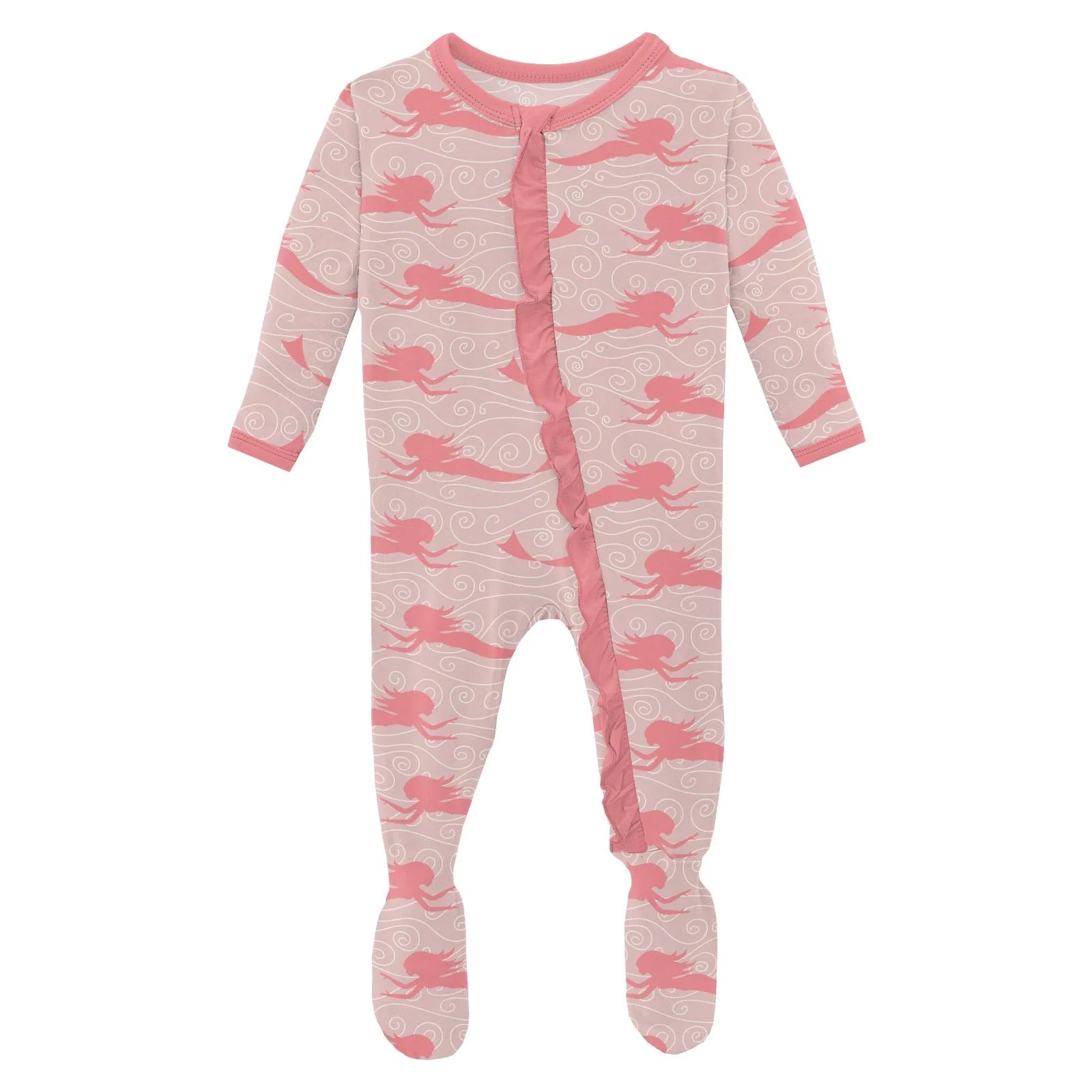 Kickee Pants Ruffle Footie with Zipper