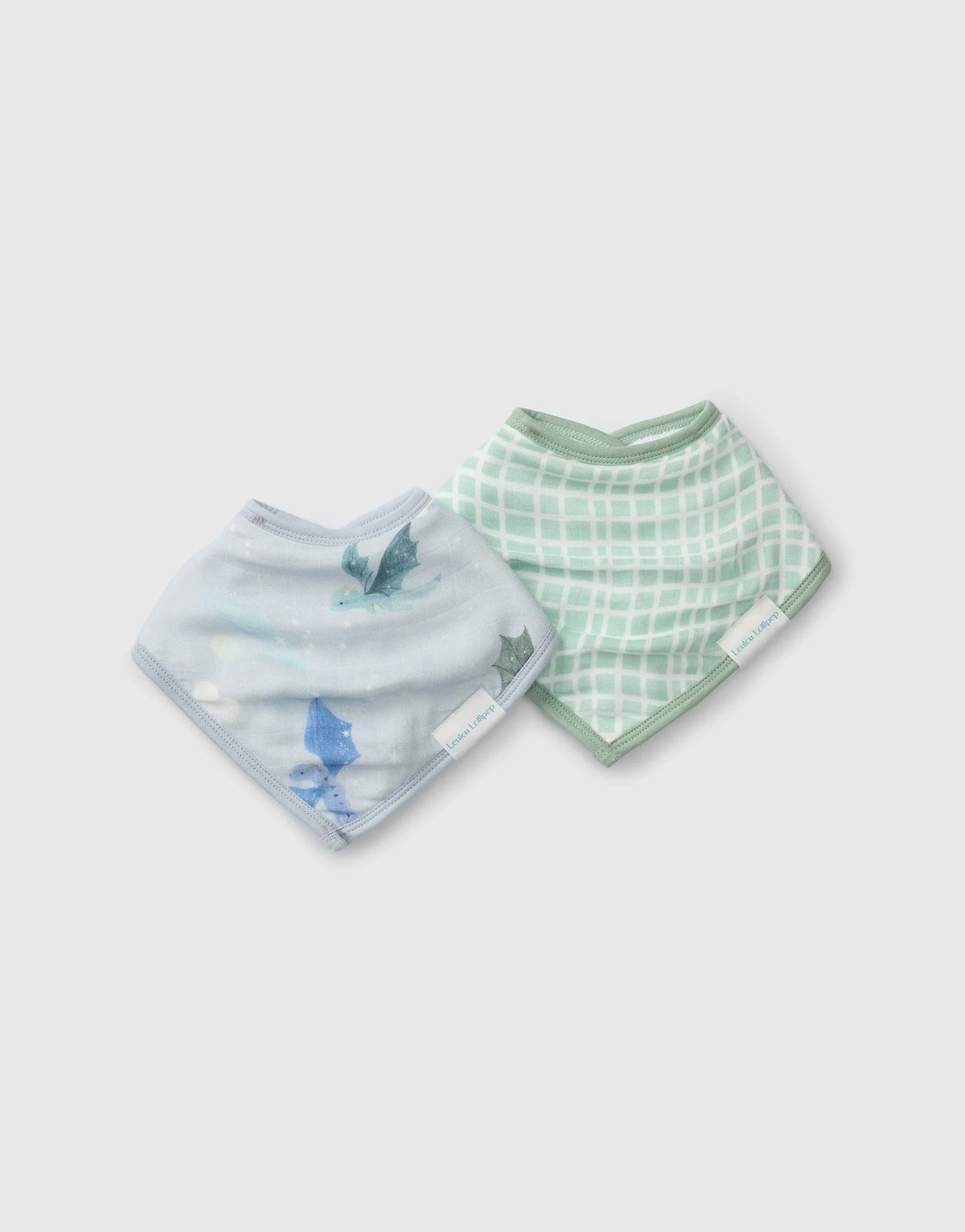 LouLou Lollipop Bamboo/Cotton Bib Set 2pk