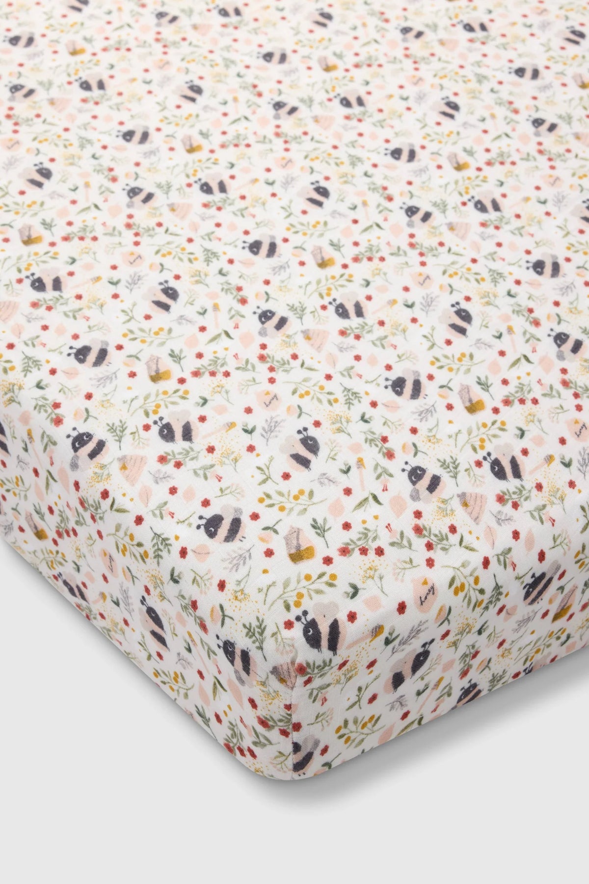 LouLou Lollipop Muslin Fitted Crib Sheet