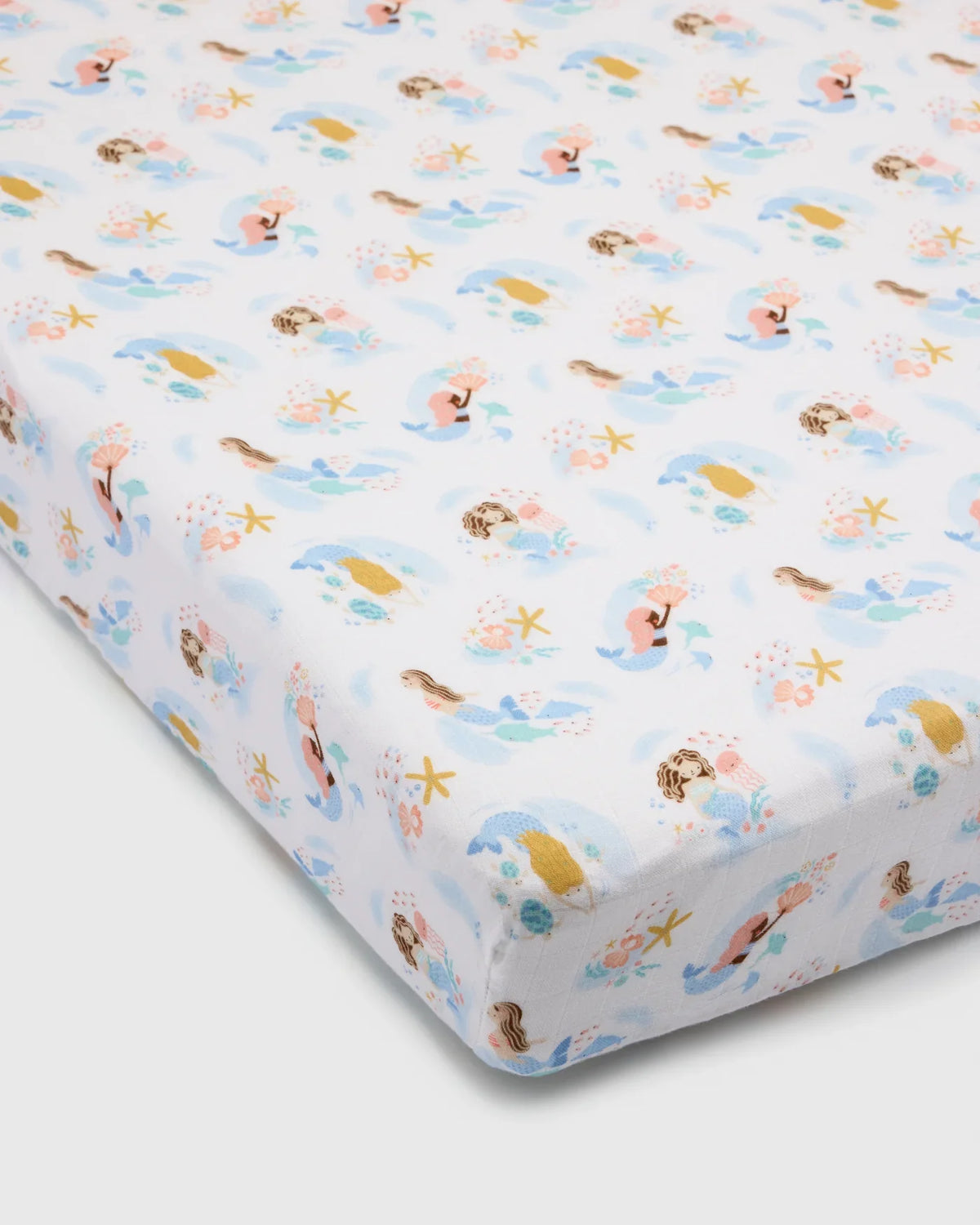 LouLou Lollipop Muslin Fitted Crib Sheet