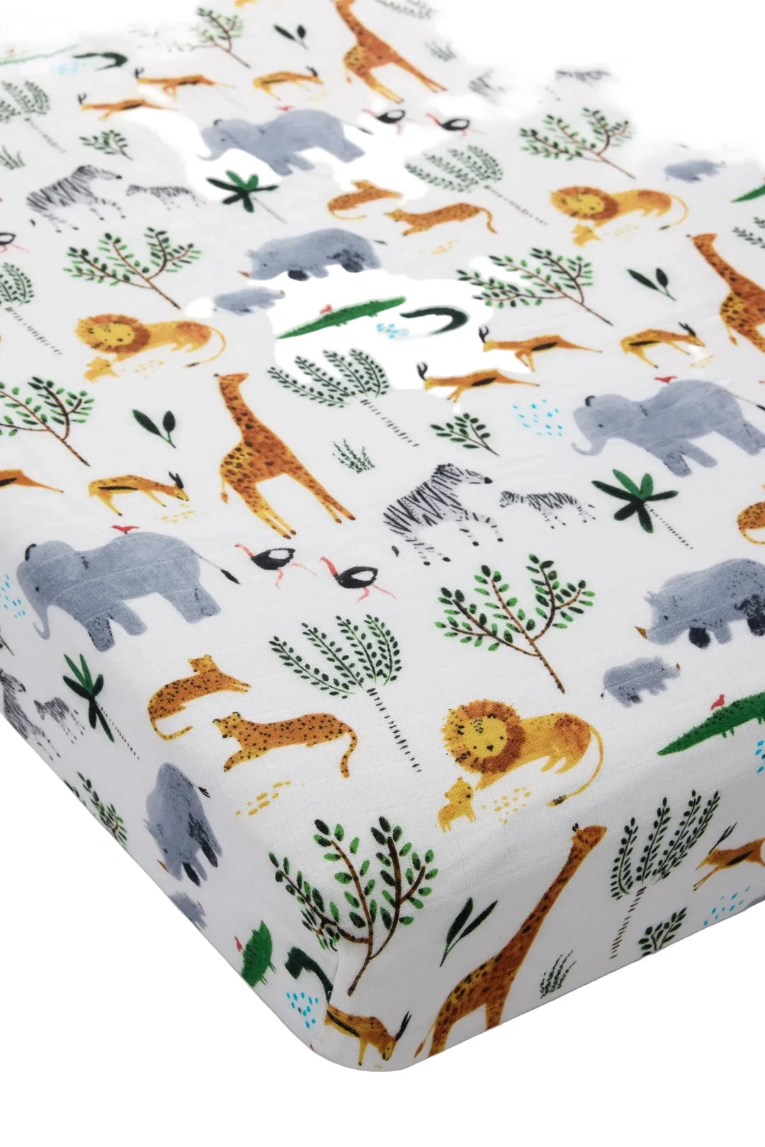 LouLou Lollipop Muslin Fitted Crib Sheet