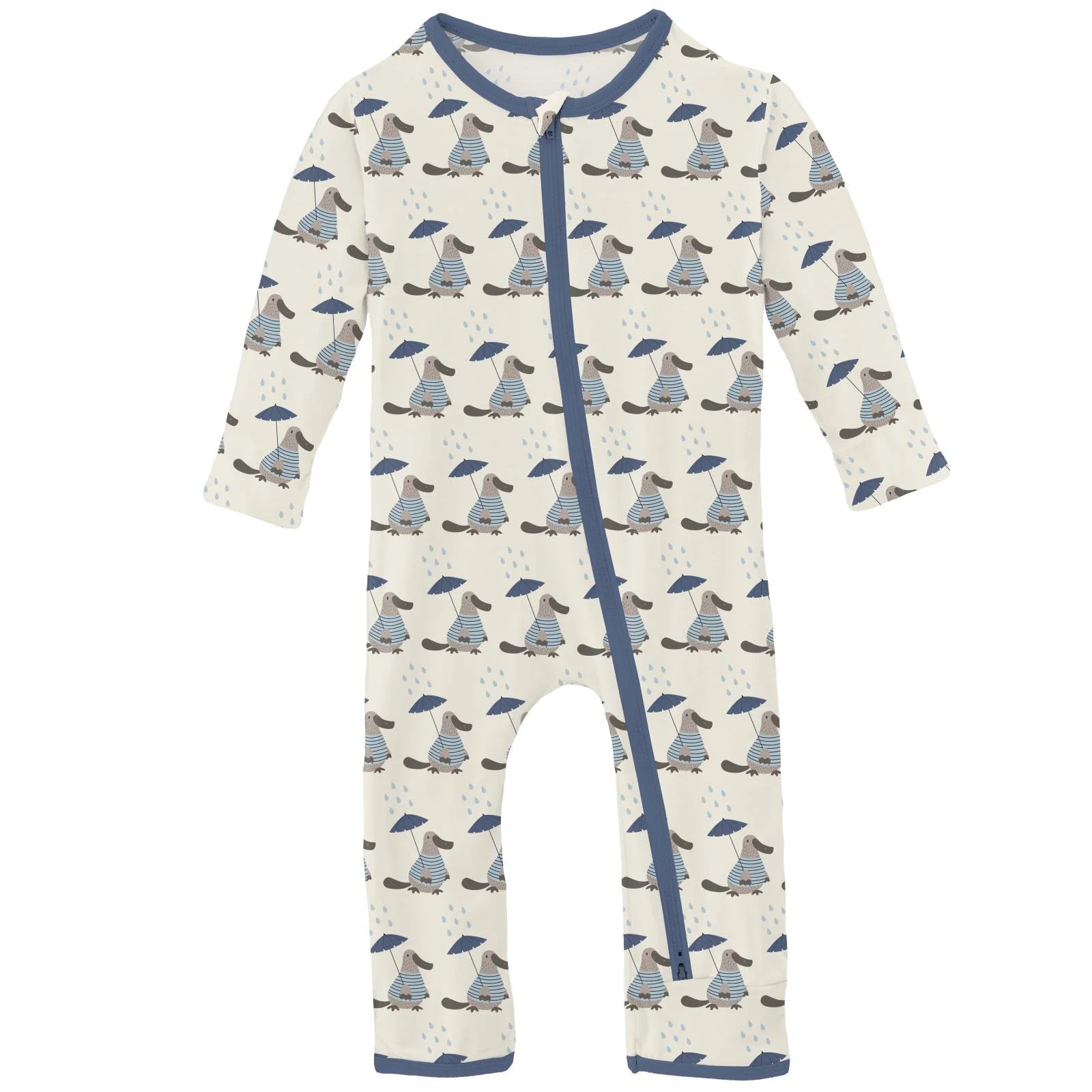 Kickee Pants Coverall with 2 Way Zipper