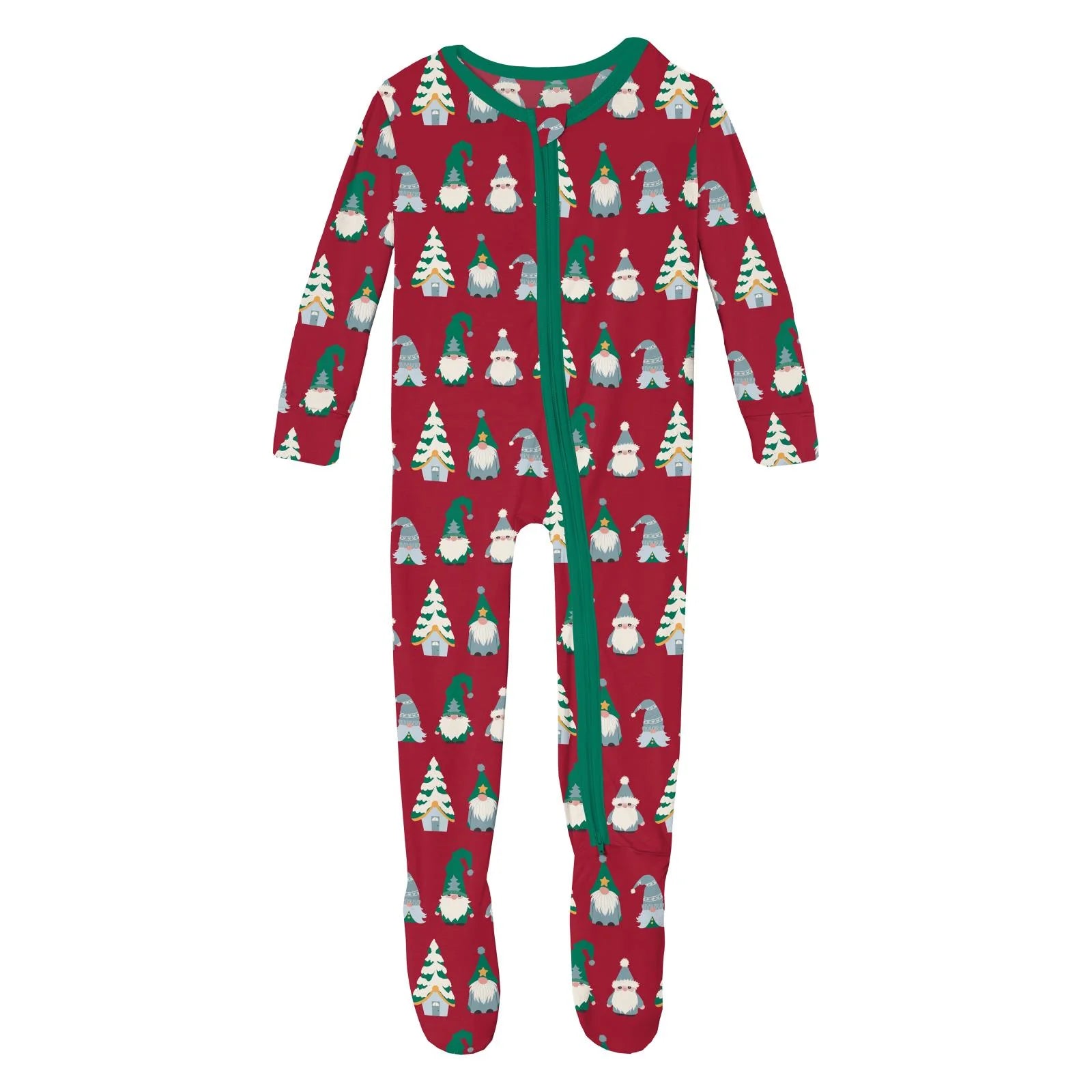 Kickee Pants Footie with 2 Way Zipper