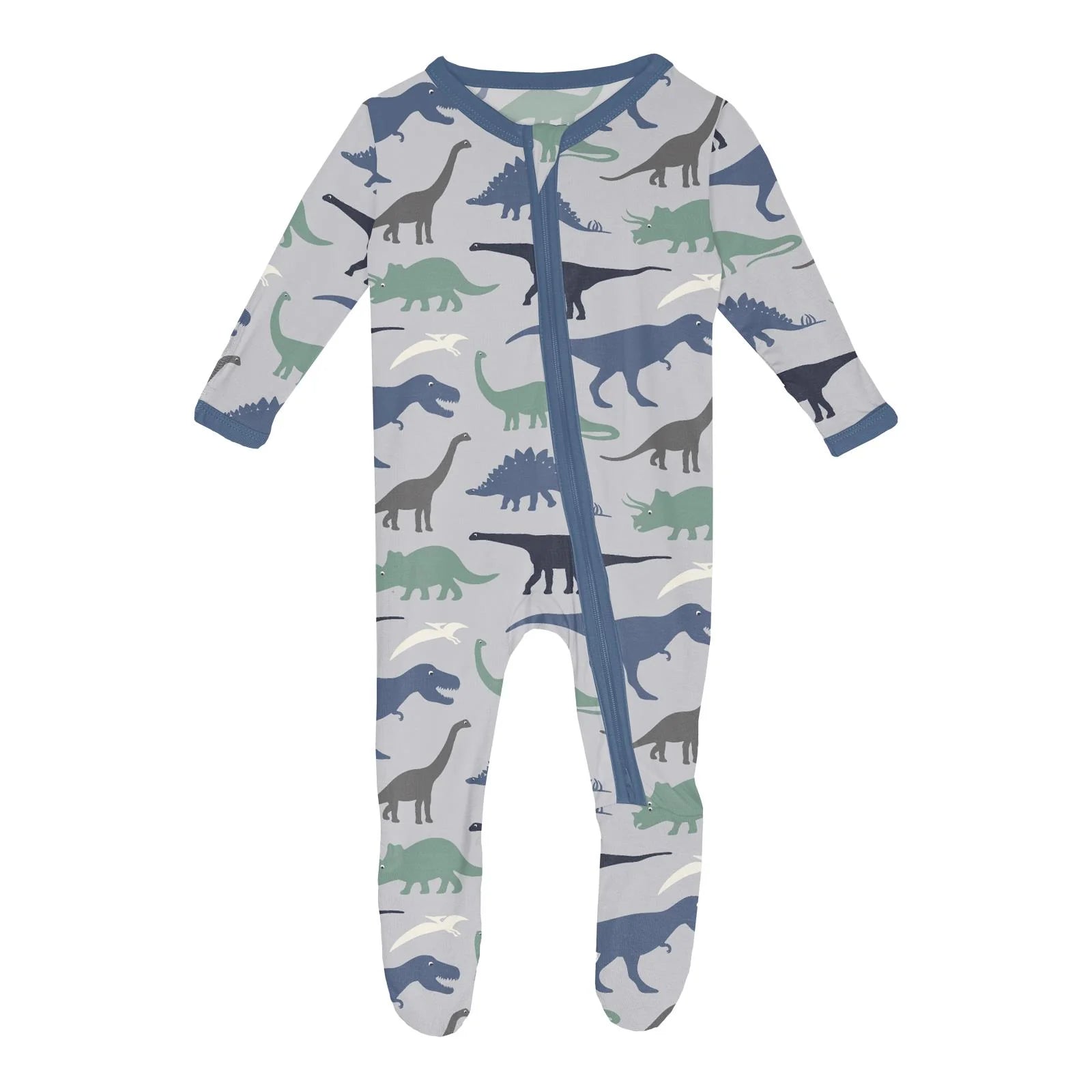 Kickee Pants Footie with 2 Way Zipper