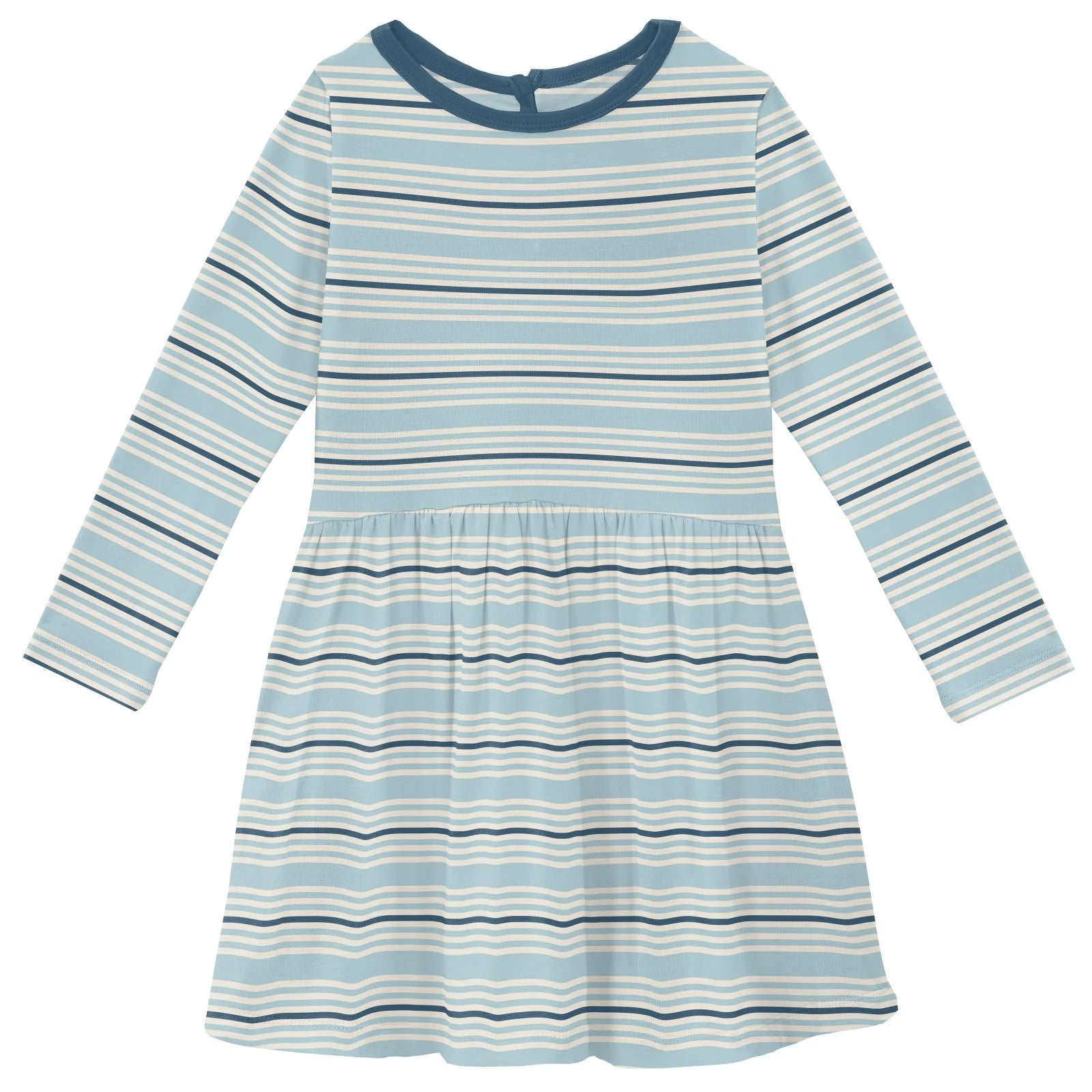 Print Long Sleeve Twirl Dress