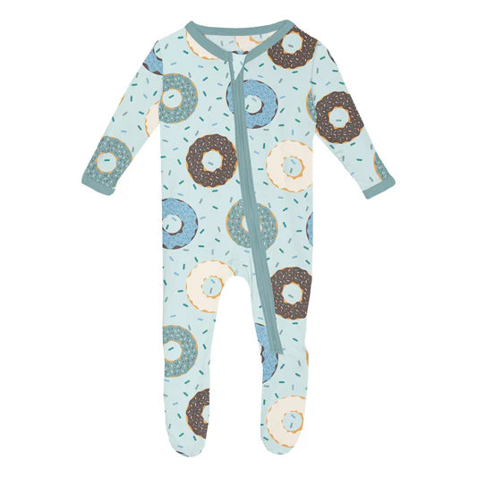 Kickee Pants Footie with 2 Way Zipper