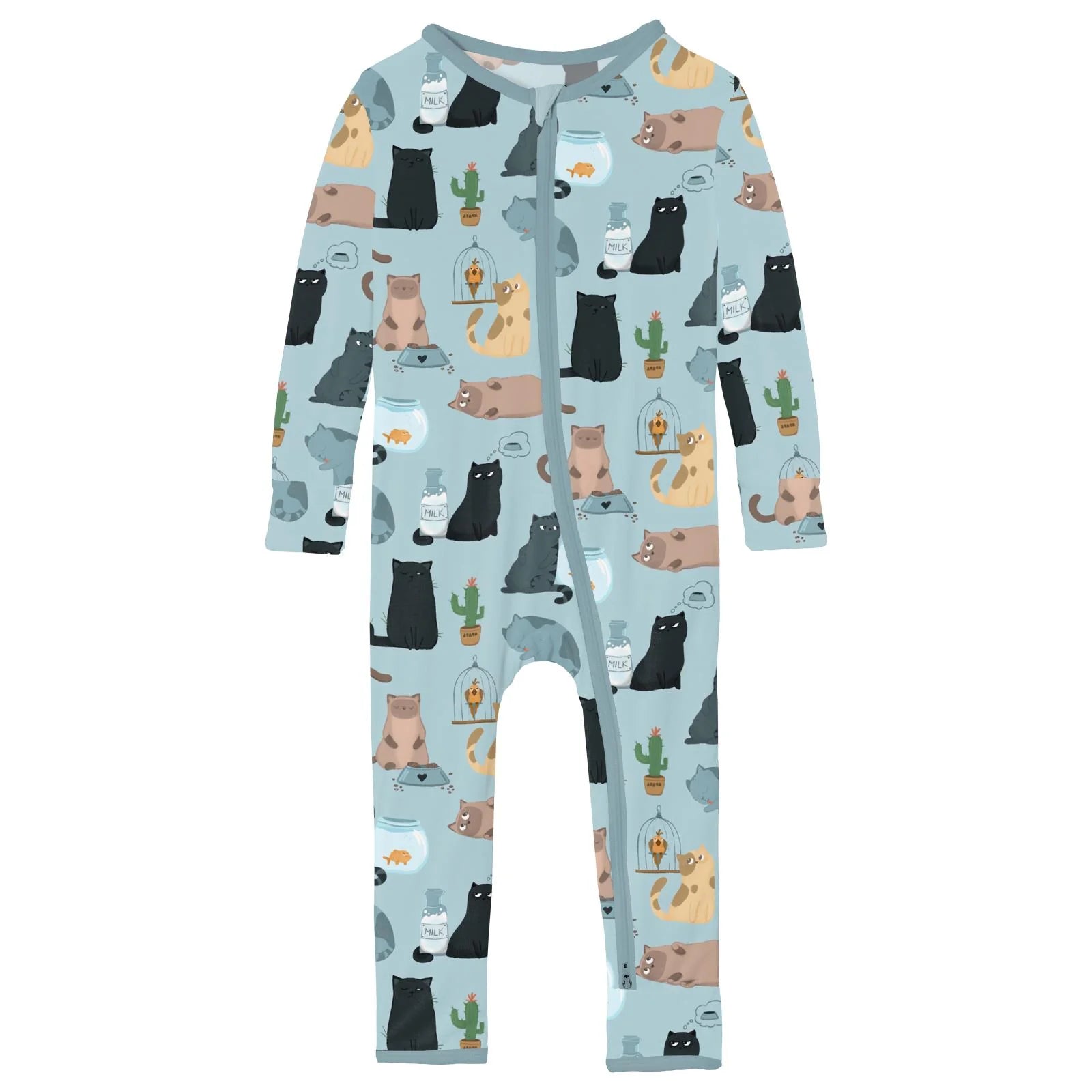 Kickee Pants Coverall with 2 Way Zipper