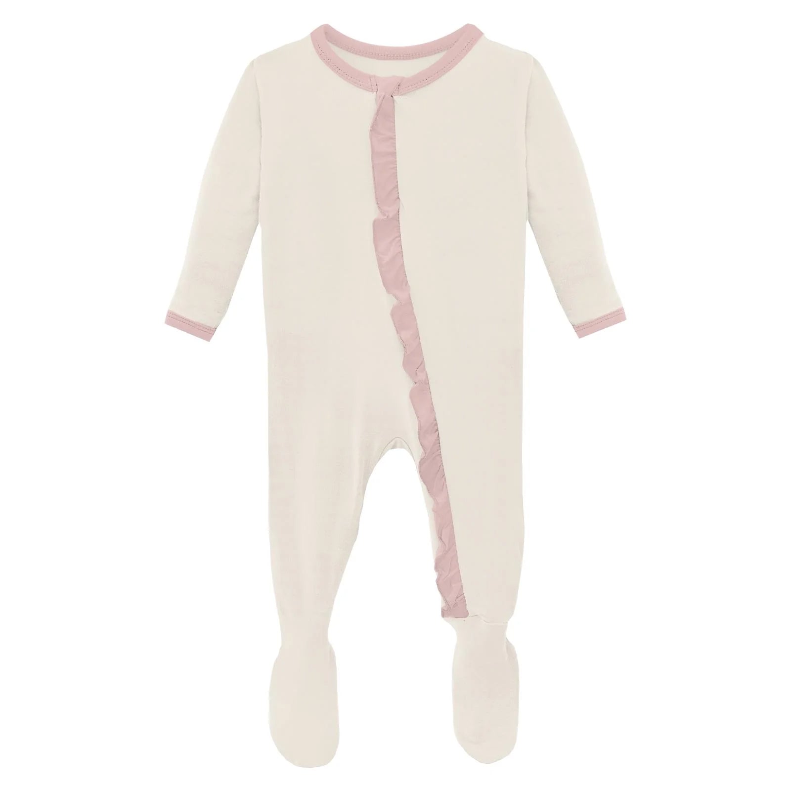 Kickee Pants Ruffle Footie with Zipper
