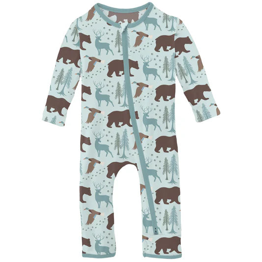 Kickee Pants Footie with 2 Way Zipper