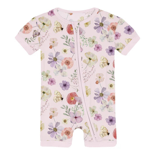 Kickee Pants Print Shorty Sleeper with Zipper
