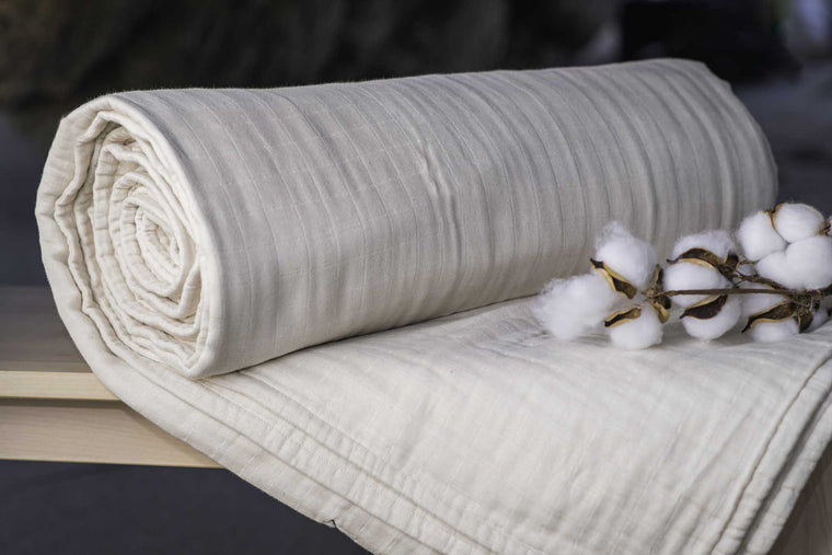 Sleep & Beyond 100% Organic Cotton Muslin Blanket