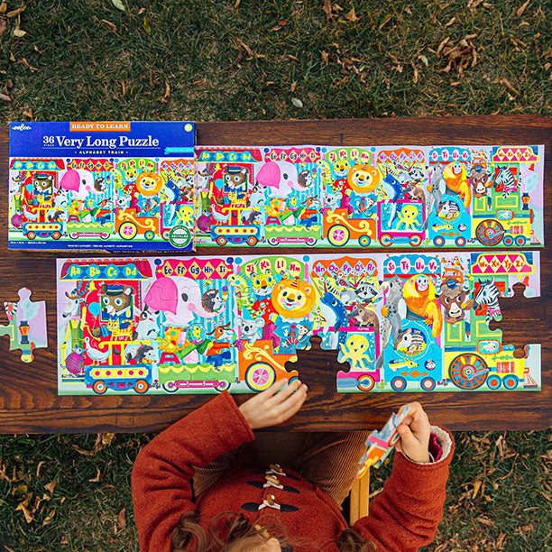 eeBoo Alphabet Train Ready to Learn 36 Piece Puzzle