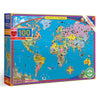 eeBoo World Map 100 Piece Puzzle