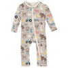 Kickee Pants Coverall with 2 Way Zipper