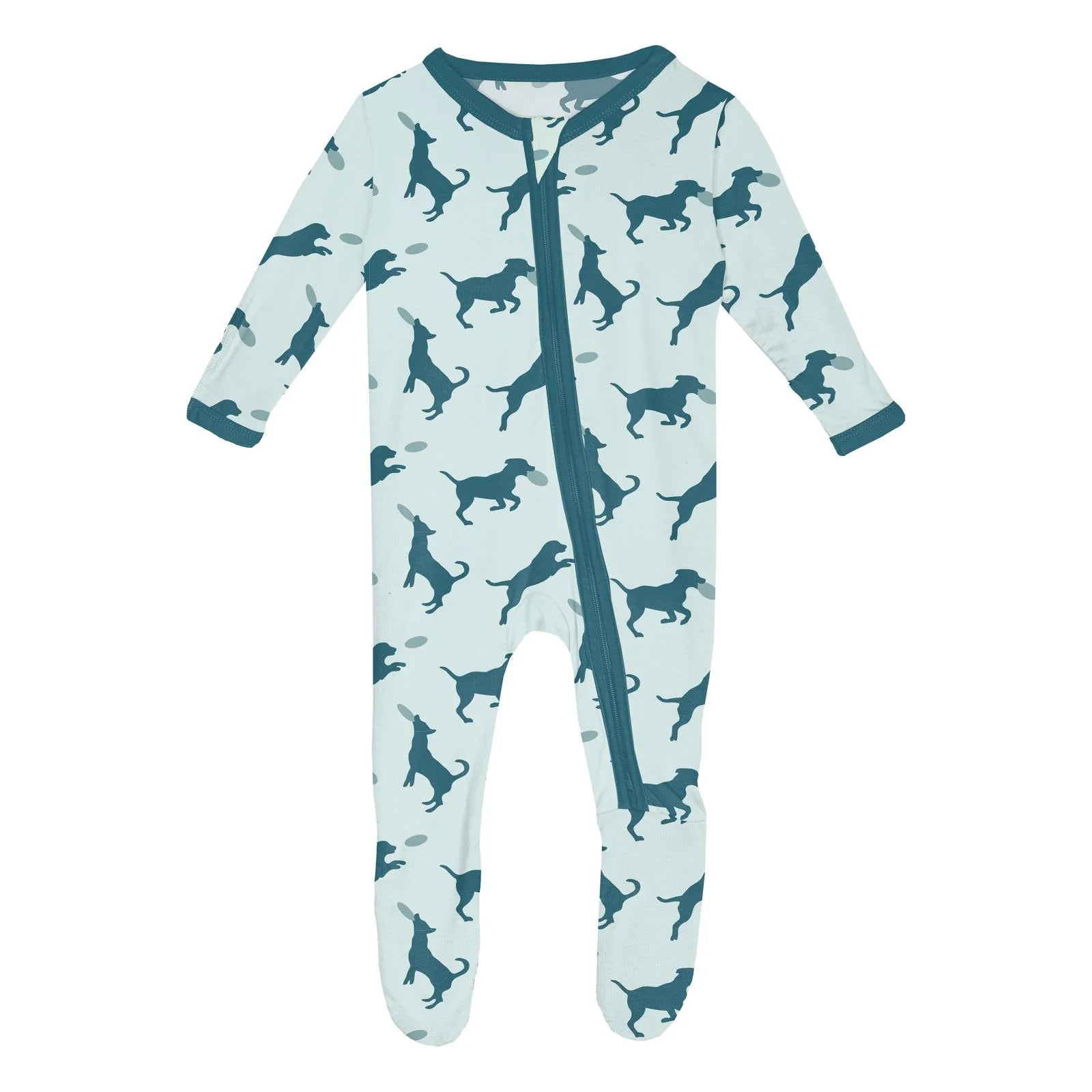 Kickee Pants Footie with 2 Way Zipper