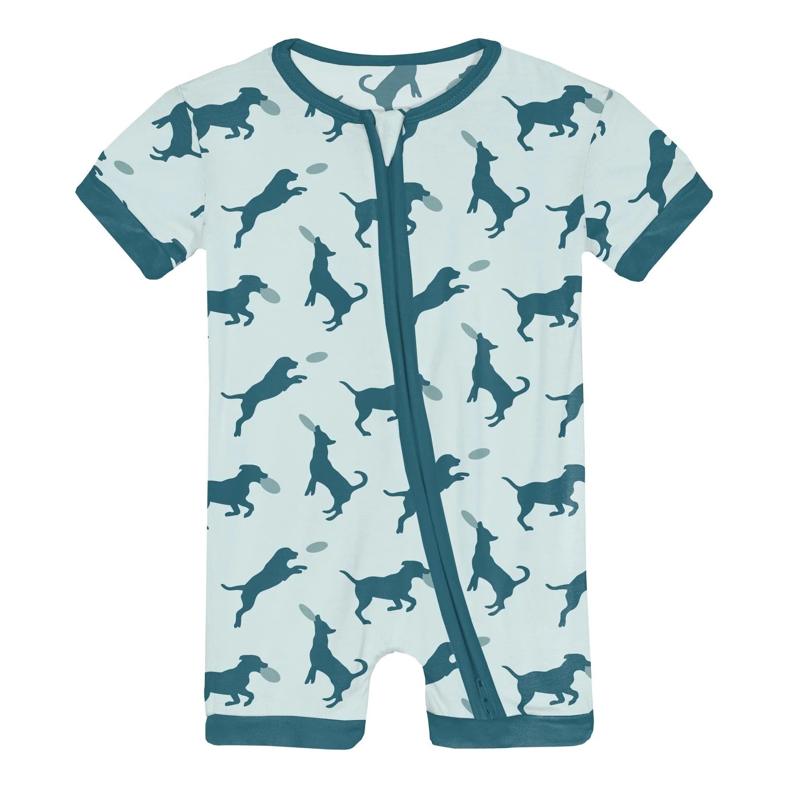 Kickee Pants Print Shorty Sleeper with Zipper