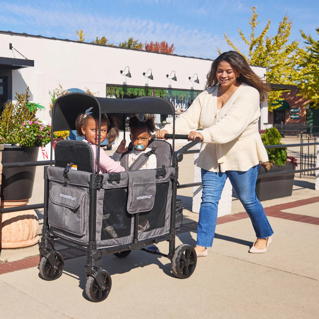 family wagon stroller W2 Elite Pro Stroller Wagon Charcoal Gray