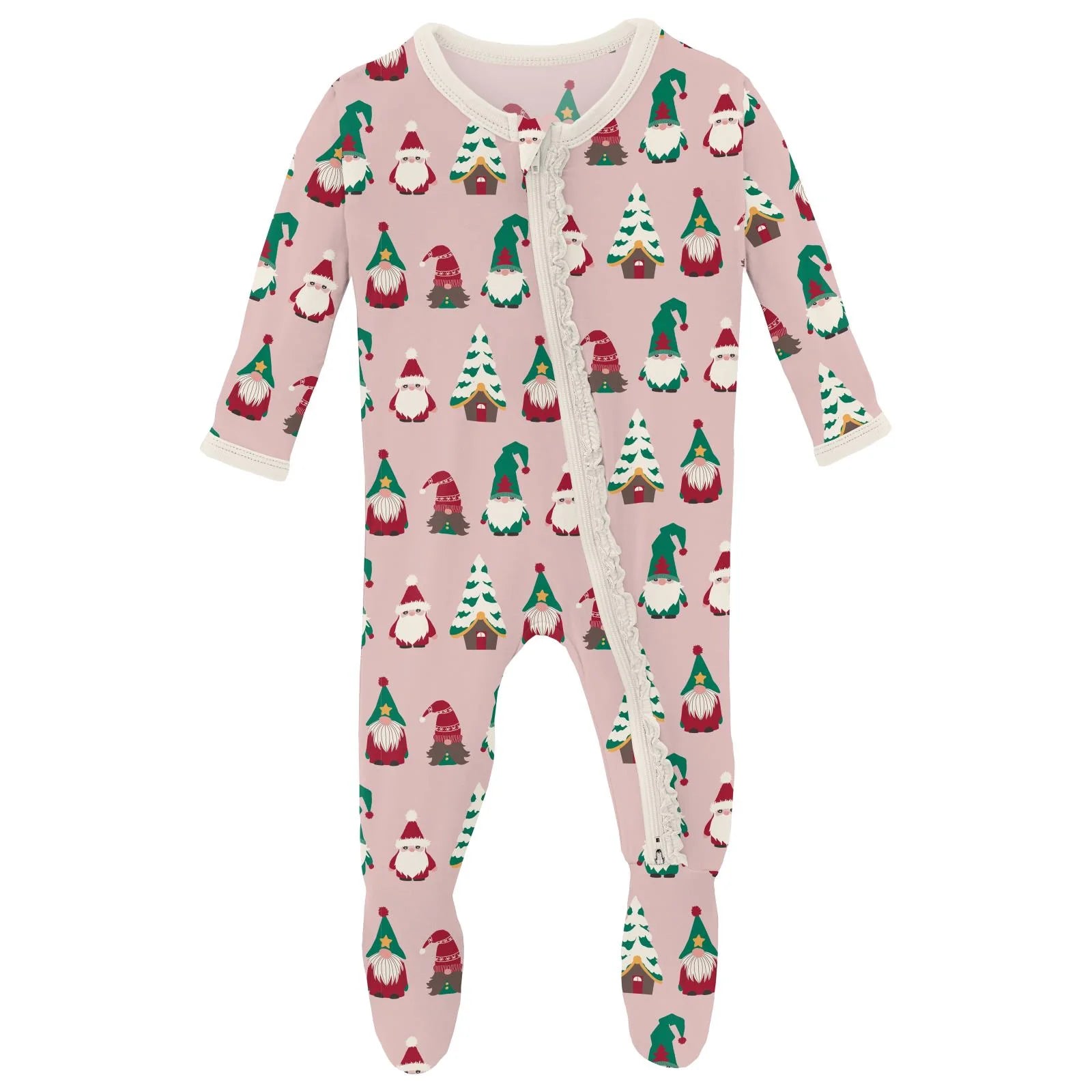 Kickee Pants Ruffle Footie with Zipper