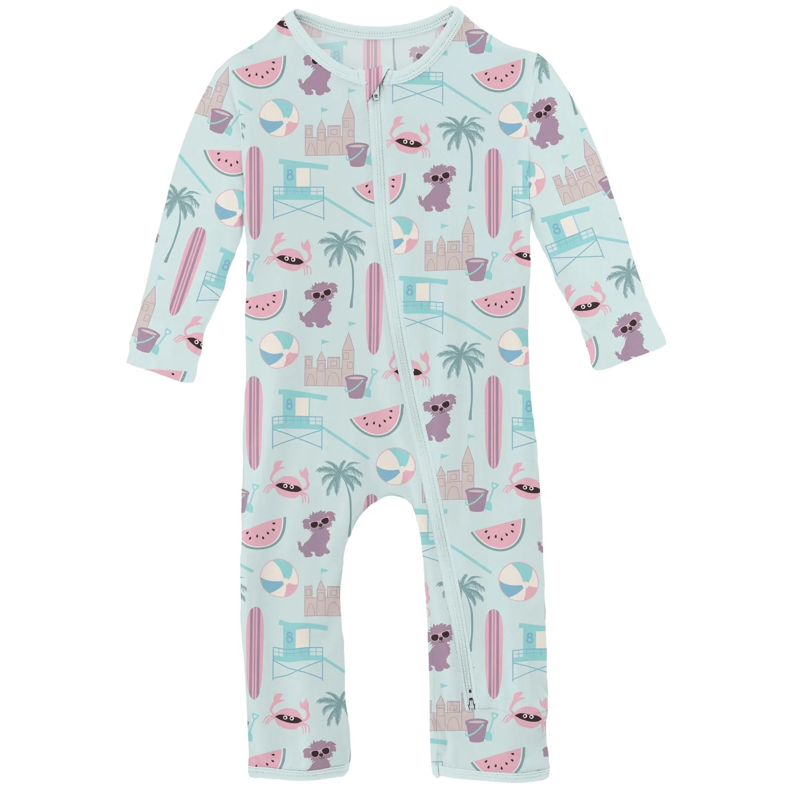 Kickee Pants Coverall with Zipper