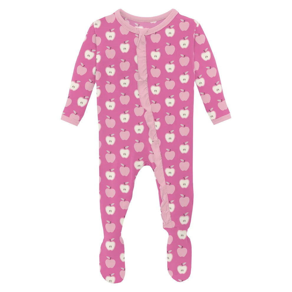 Kickee Pants Ruffle Footie with Zipper