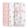 Aden + Anais Cotton Muslin Swaddle -- 4-pack