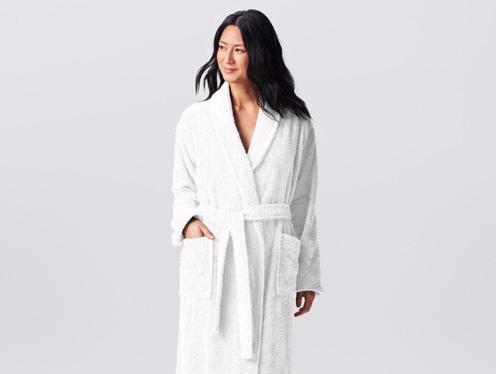 Coyuchi Cloud Loom Organic Cotton Bath Robes