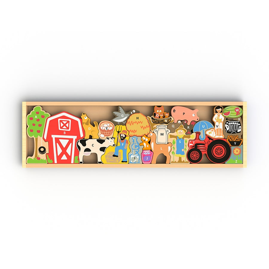 Farm A to Z Puzzle & Playset