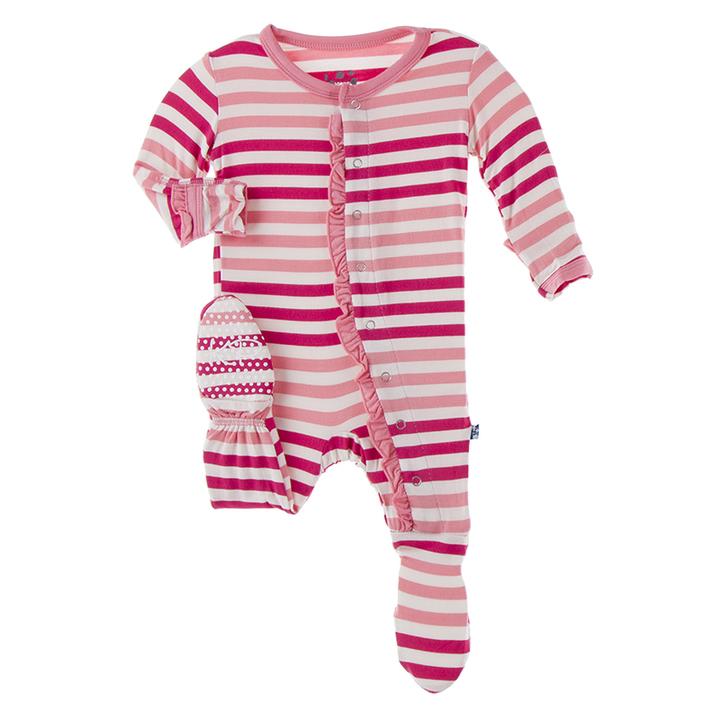 Kickee Pants Ruffle Footie with Snaps
