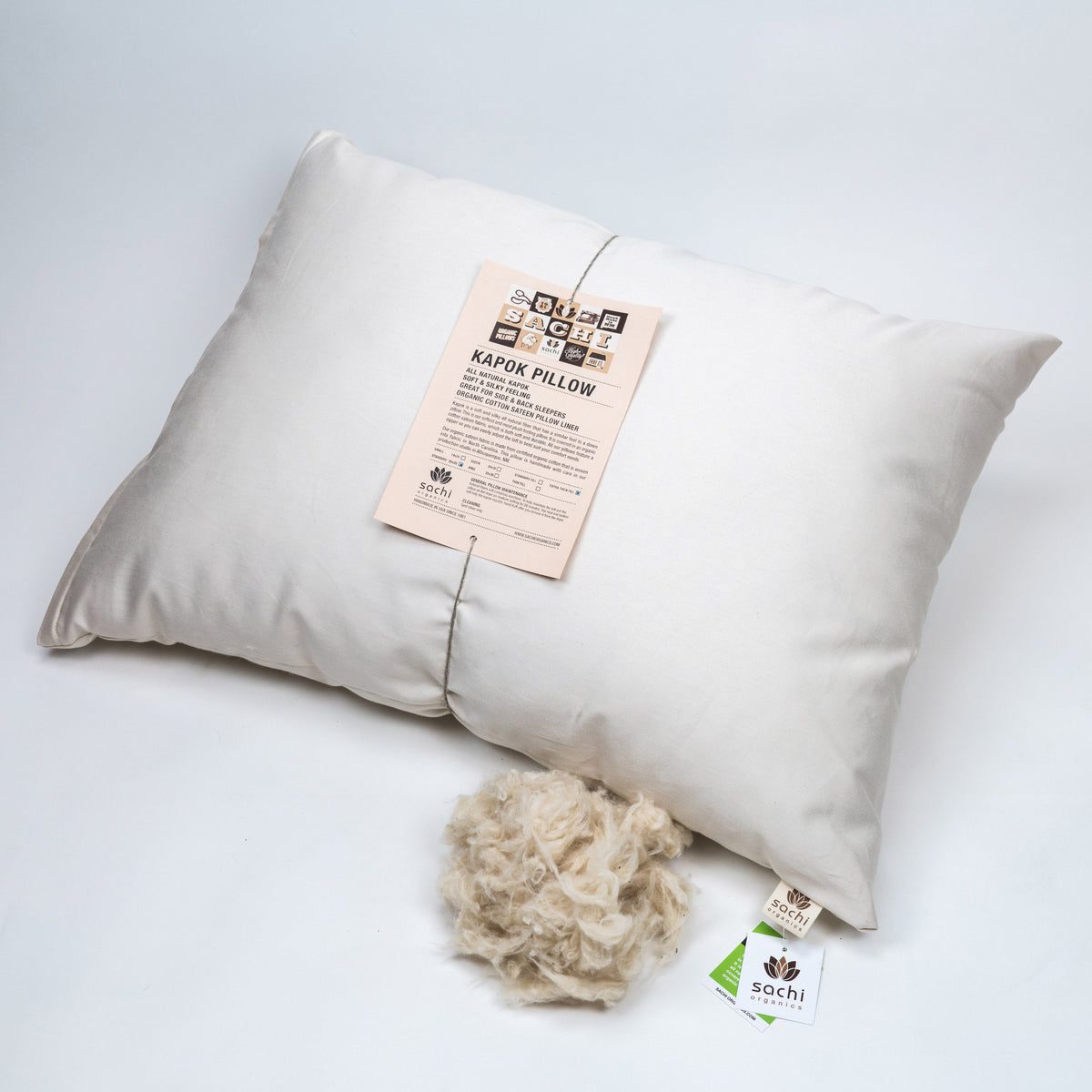 Sachi Organics Adjustable Kapok Pillow Satara Home and Baby