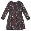 Print Long Sleeve Twirl Dress