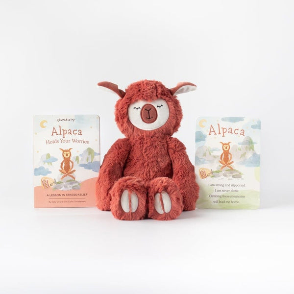 Slumberkins Alpaca Kin + Lesson Book - Stress Relief