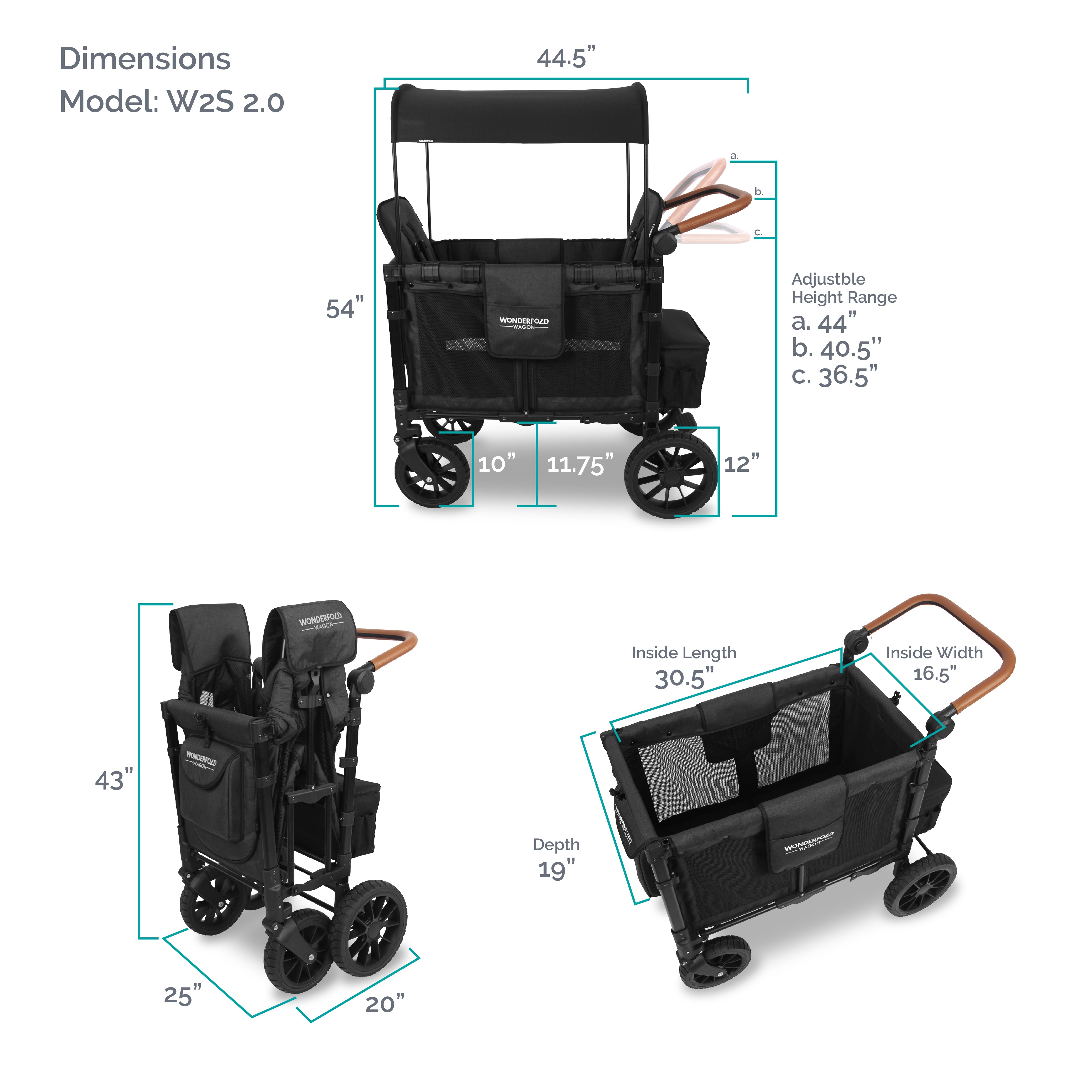 W2 Luxe Stroller Wagon