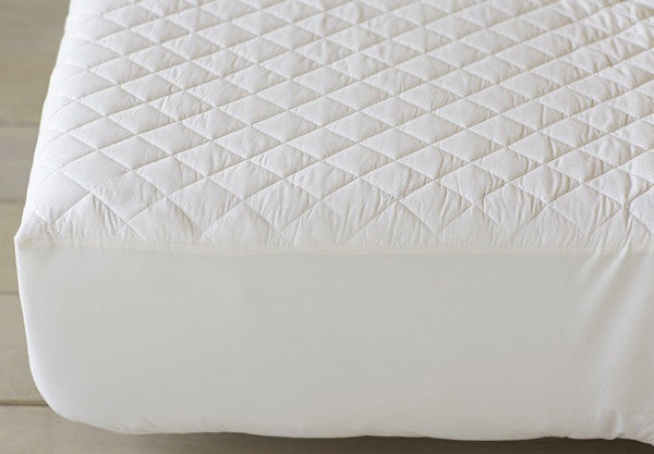 coyuchi quilted organic cotton mattress pad - fitted