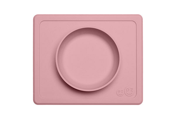 ezpz-silicone-happy-bowl-blush-safe-baby-feeding-satara