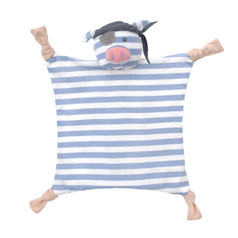 Apple Park Organic Farm Buddies - Pirate Pig Blankie