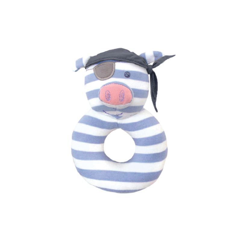 Apple Park Organic Farm Buddies - Pirate Pig Rattle