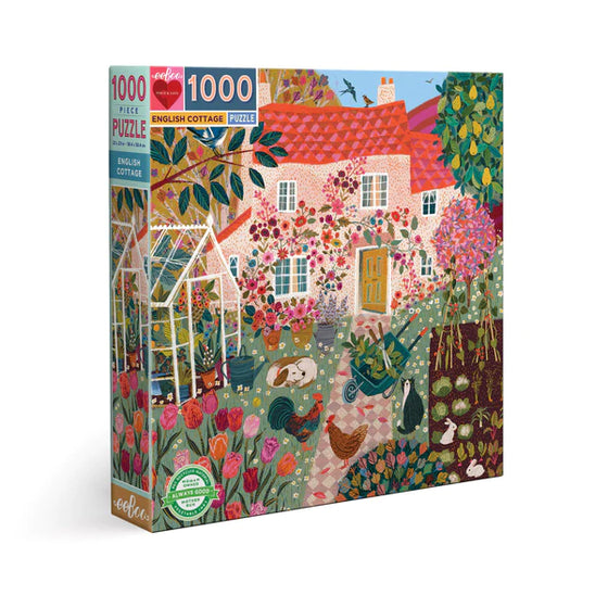 eeBoo English Cottage 1000 Piece Puzzle