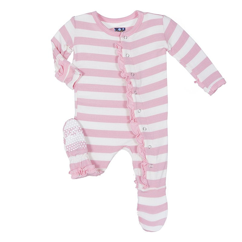 Kickee Pants Ruffle Footie with Zipper