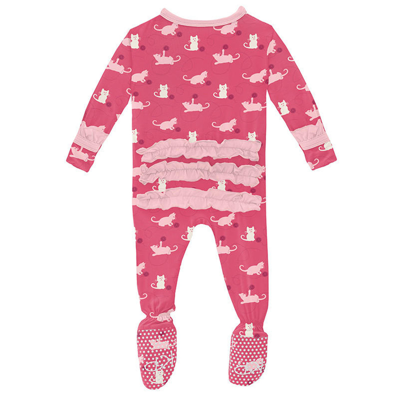 Kickee Pants Print Footie with Zipper Spring Sky Stork – Klubhouse