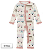 Kickee Pants Ruffle Coverall with Snaps or Zipper