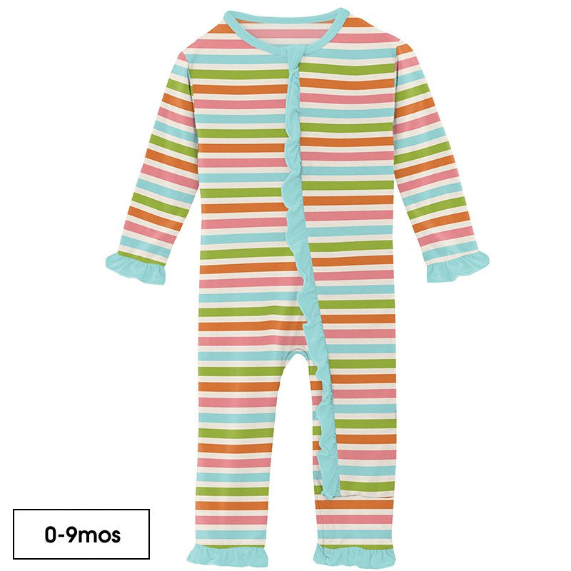 Kickee Pants Ruffle Coverall with Snaps or Zipper