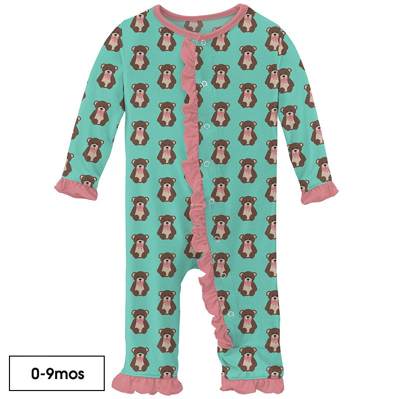 Kickee Pants Ruffle Coverall with Snaps or Zipper - Satara Home and Baby