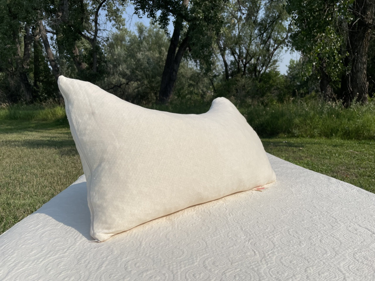 Knit Polyester Fiberfill Bed Pillow 