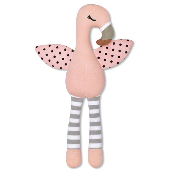Apple Park Organic Farm Buddies - Franny Flamingo Plush Toy