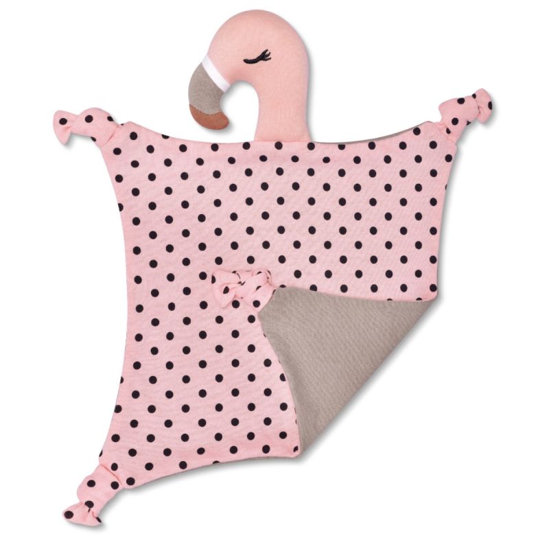 Apple Park Organic Farm Buddies - Franny Flamingo  Blankie